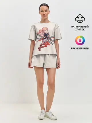 Женская пижама с шортами / Няшная Такамаки