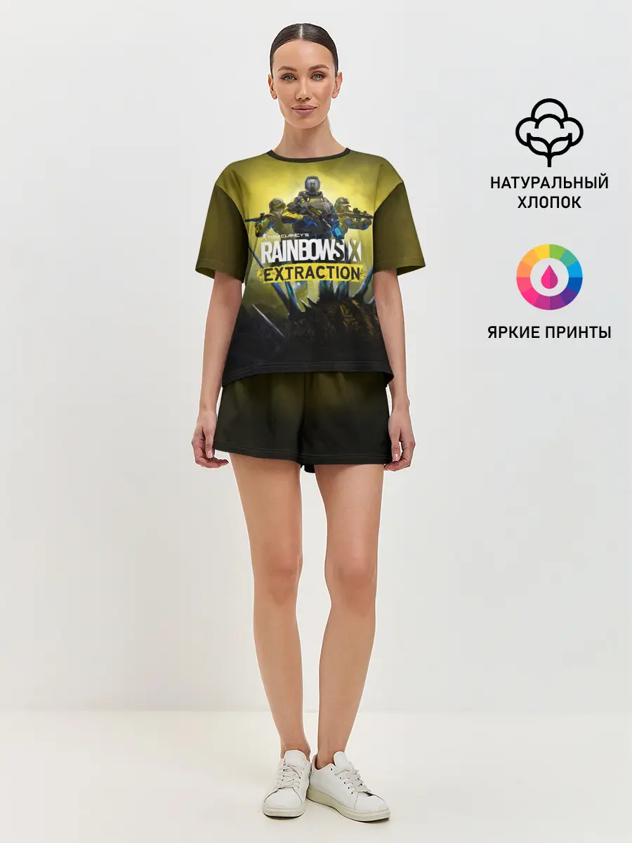 Женская пижама с шортами / Rainbow Six Extraction / Радуга 6 Эвакуация