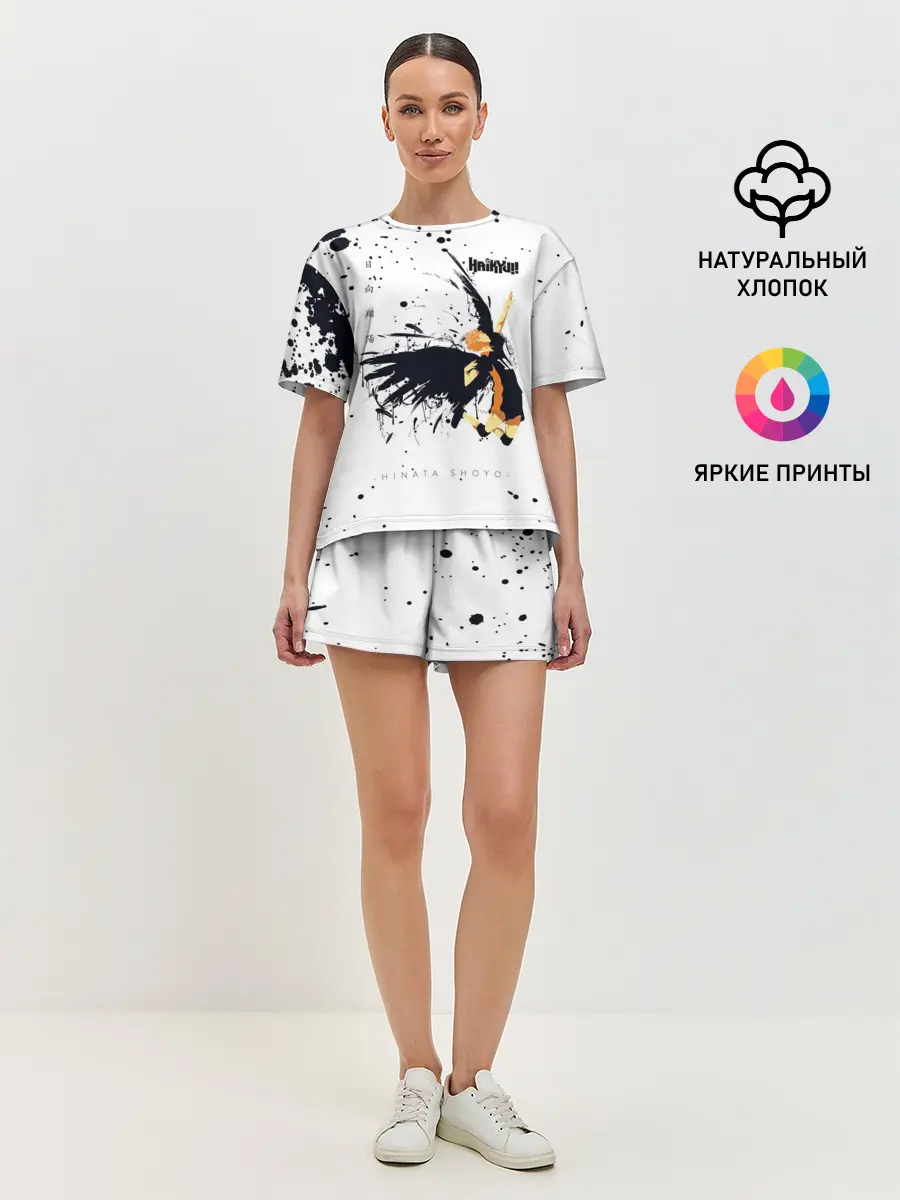 Женская пижама с шортами / Шоё Хината с крыльями Haikyuu!!
