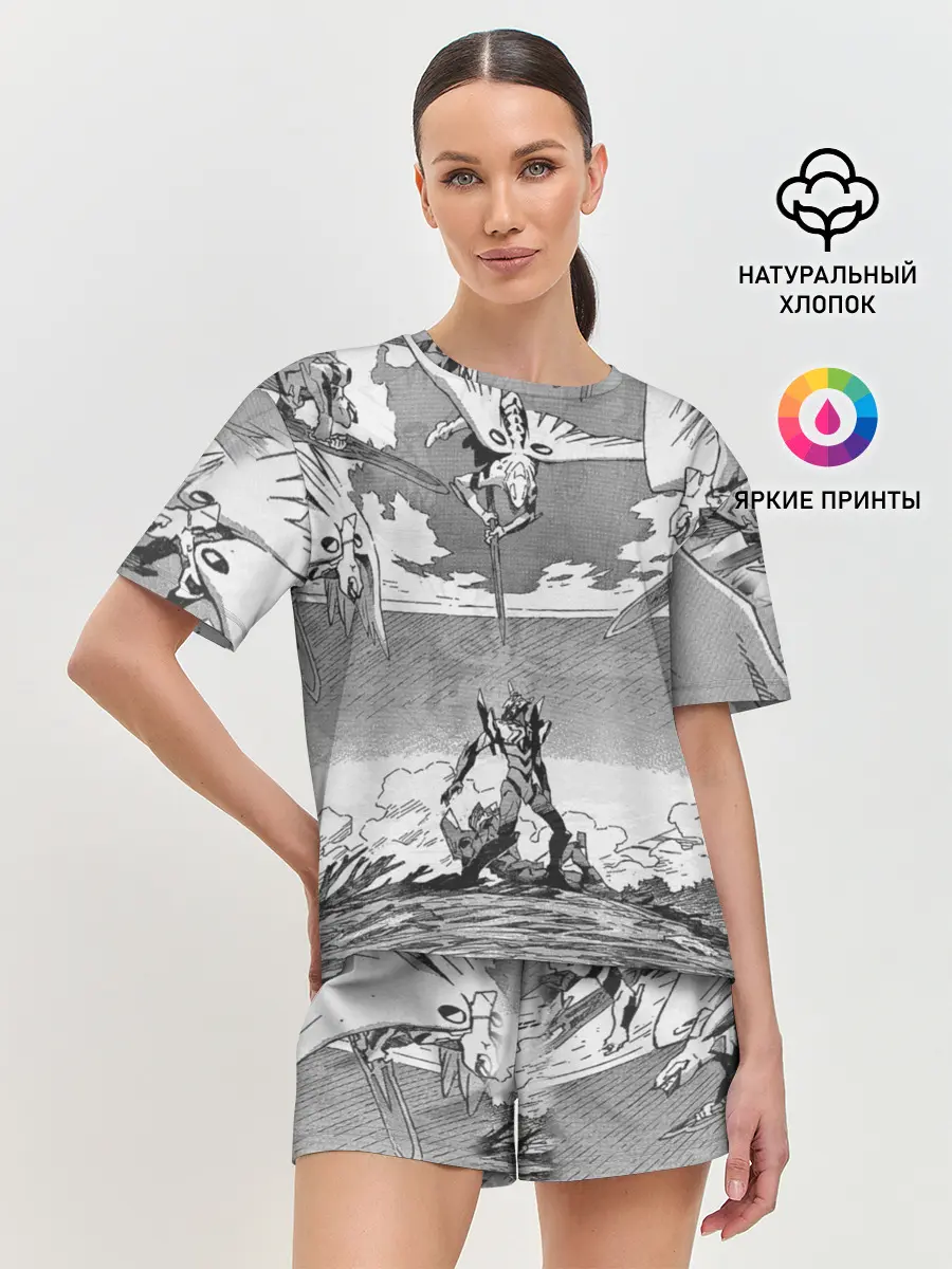 Женская пижама с шортами / Eves battle with the angel