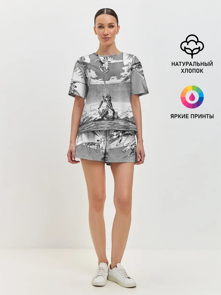 Женская пижама с шортами / Eves battle with the angel