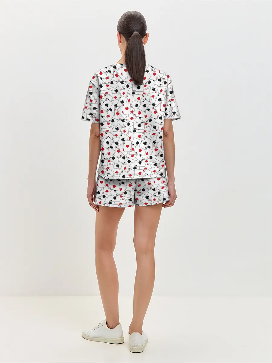Женская пижама с шортами / Тузы