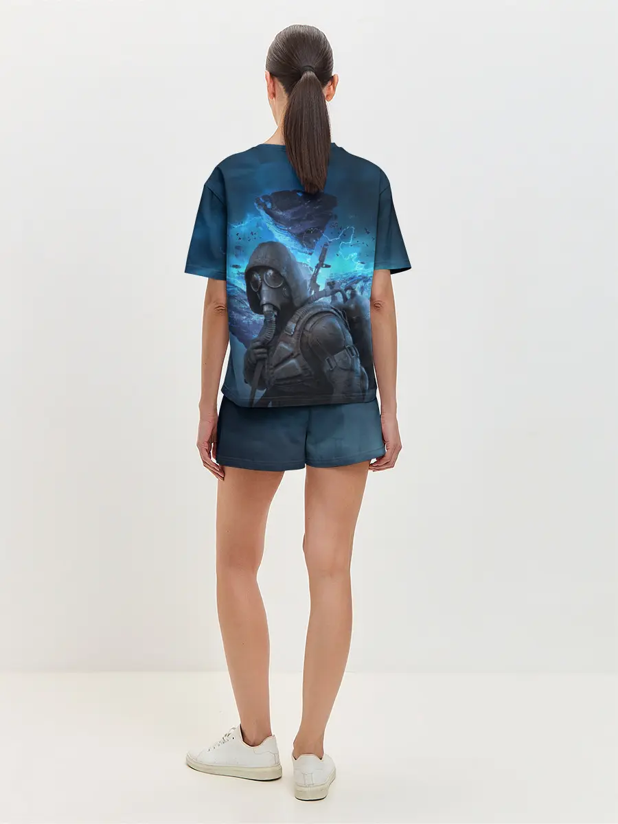 Женская пижама с шортами / Сталкер 2 Сердце Чернобыля DE