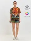 Женская пижама с шортами / Лисица охотница