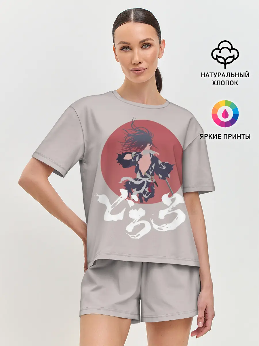 Женская пижама с шортами / Дороро