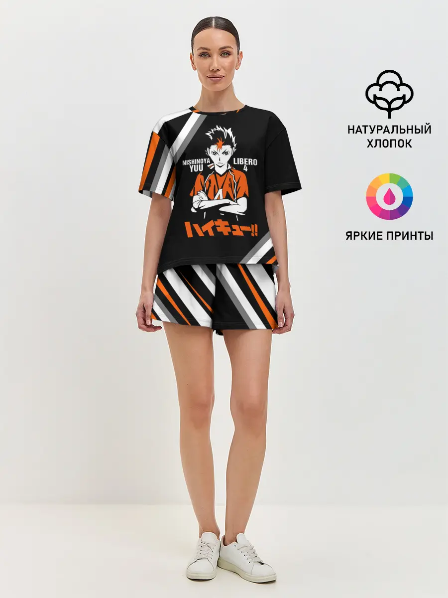 Женская пижама с шортами / Nishinoya Yuu | Haikyuu!!