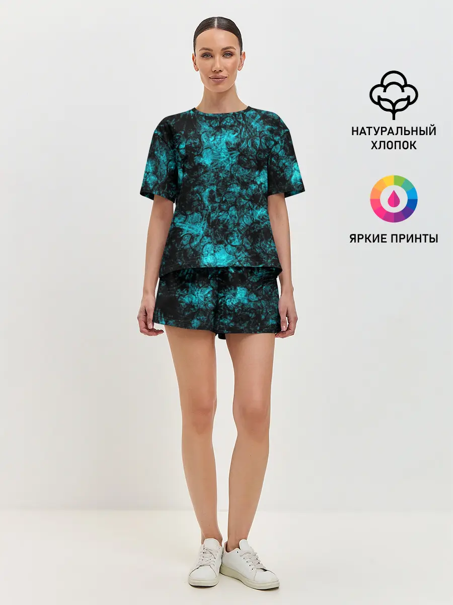 Женская пижама с шортами / Кроваво-грязные пятна