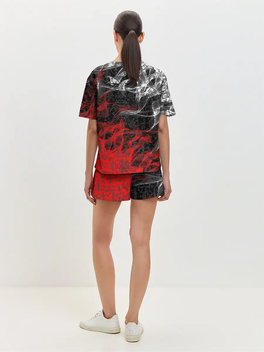 Женская пижама с шортами / Викинги