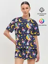 Женская пижама с шортами / Ночные дракончики