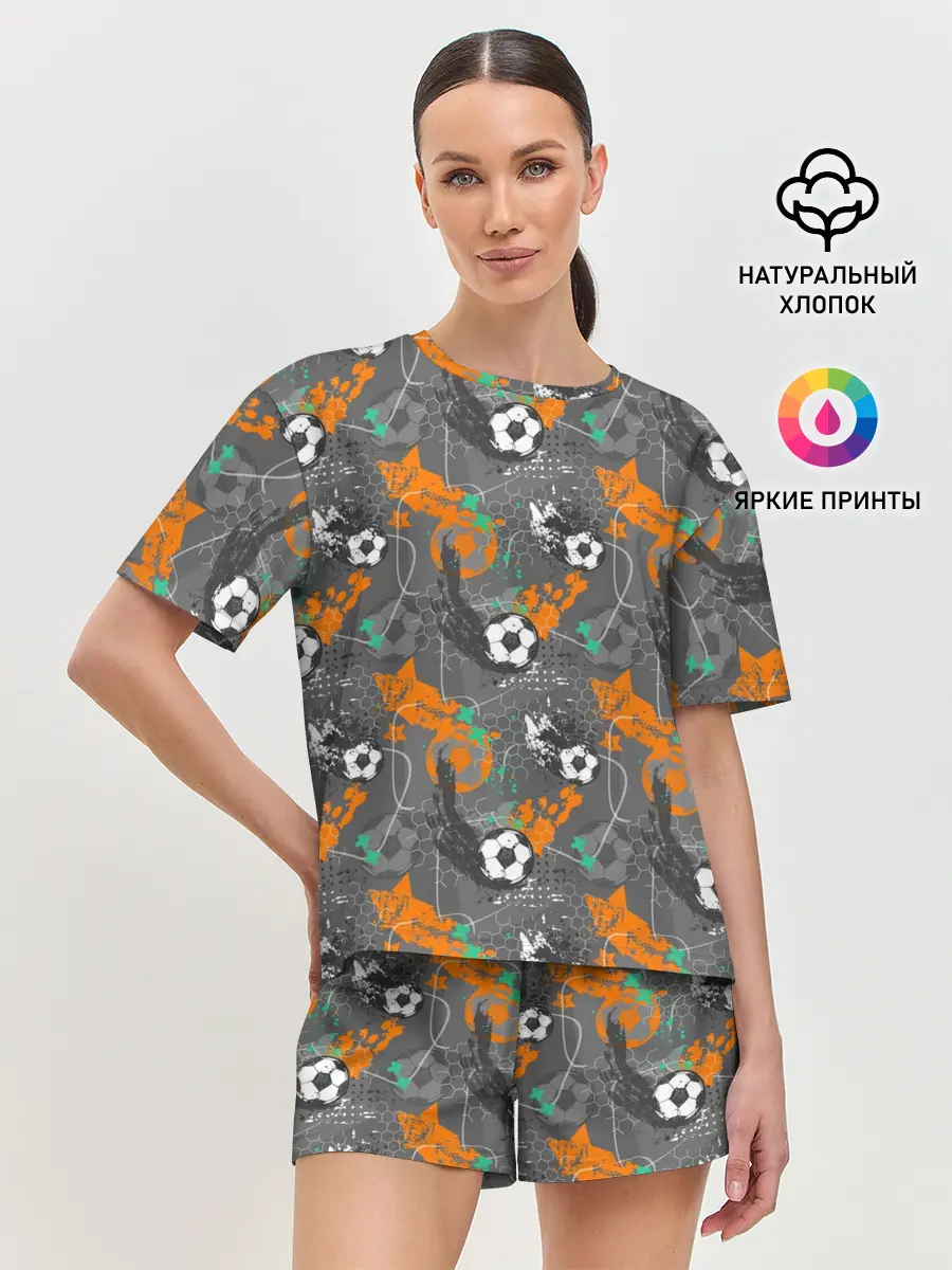 Женская пижама с шортами / Football