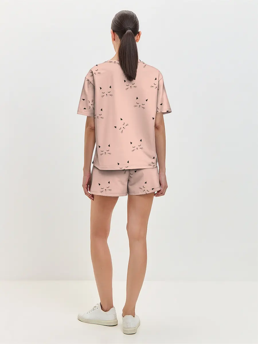 Женская пижама с шортами / Киски