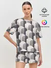 Женская пижама с шортами / ГрафиЧеские Кубы