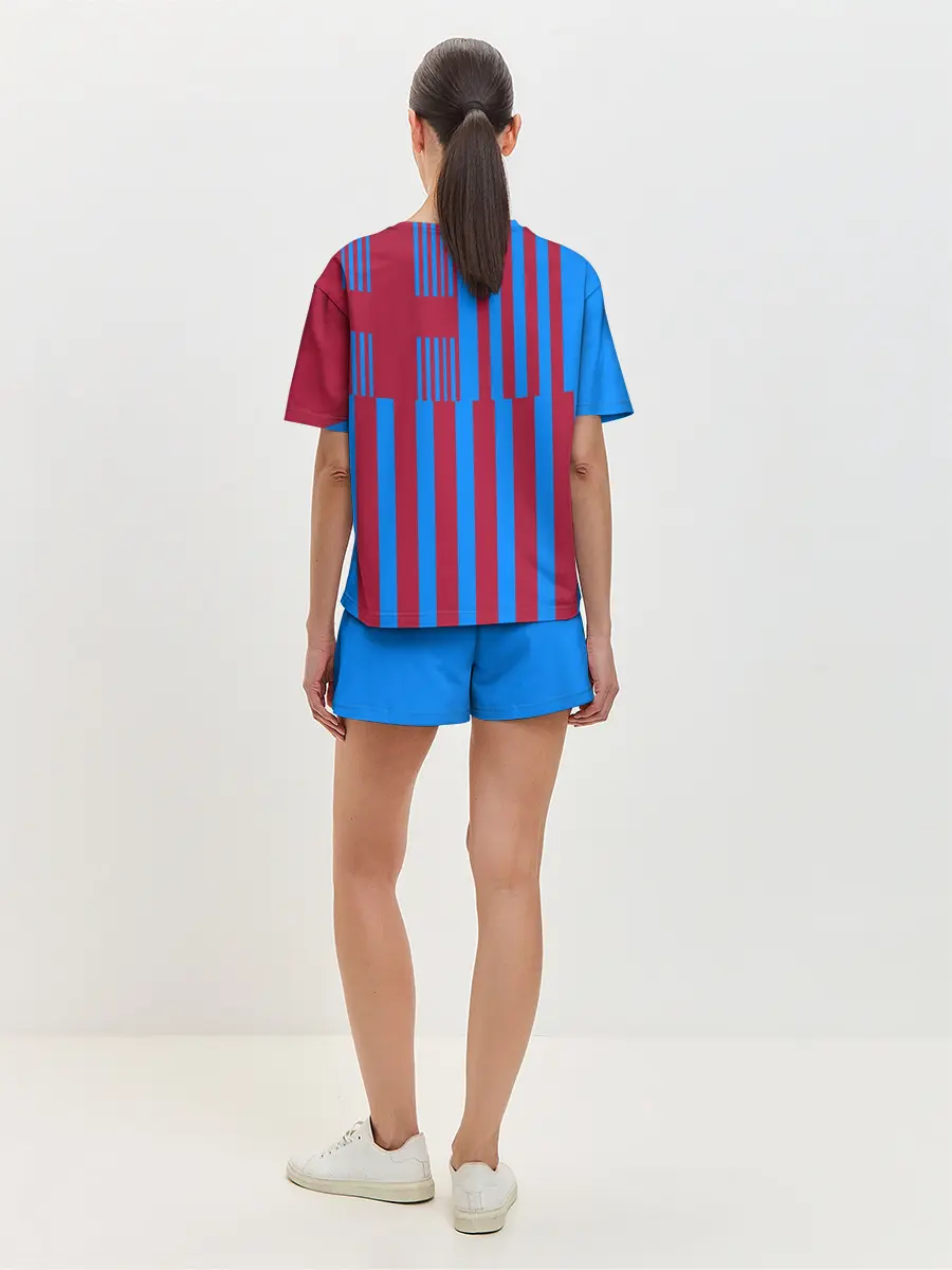 Женская пижама с шортами / Домашняя форма ФК «Барселона»