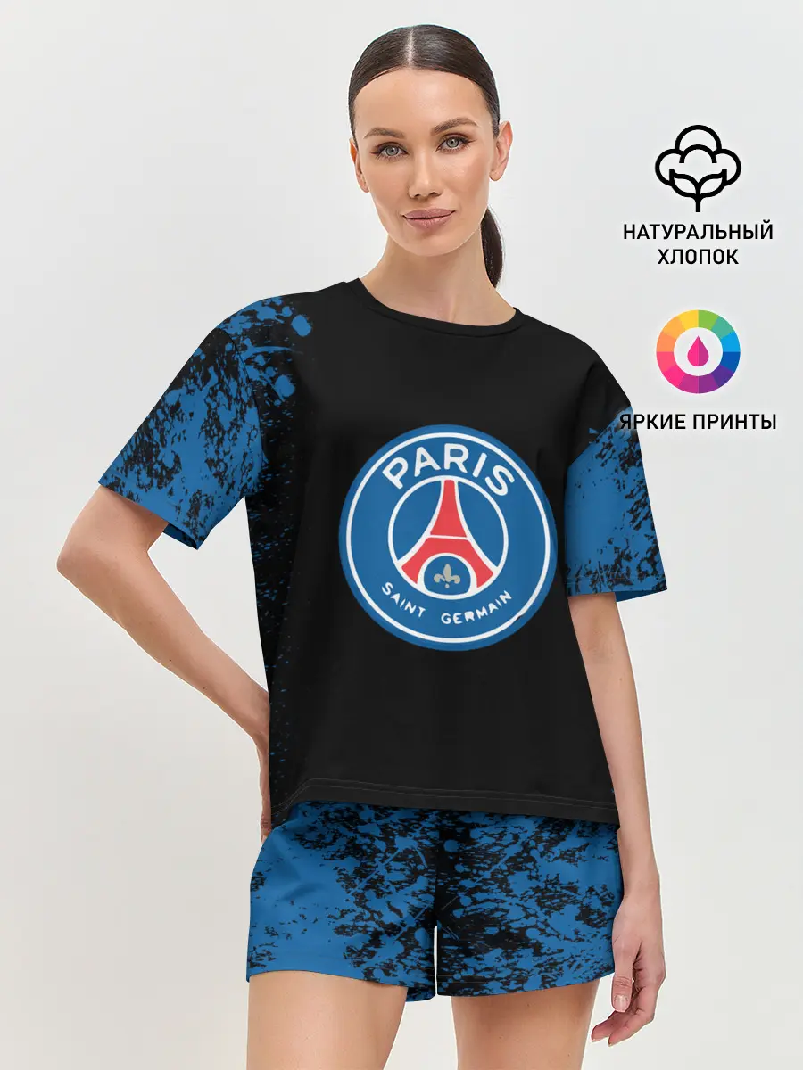 Женская пижама с шортами / Paris Saint-German