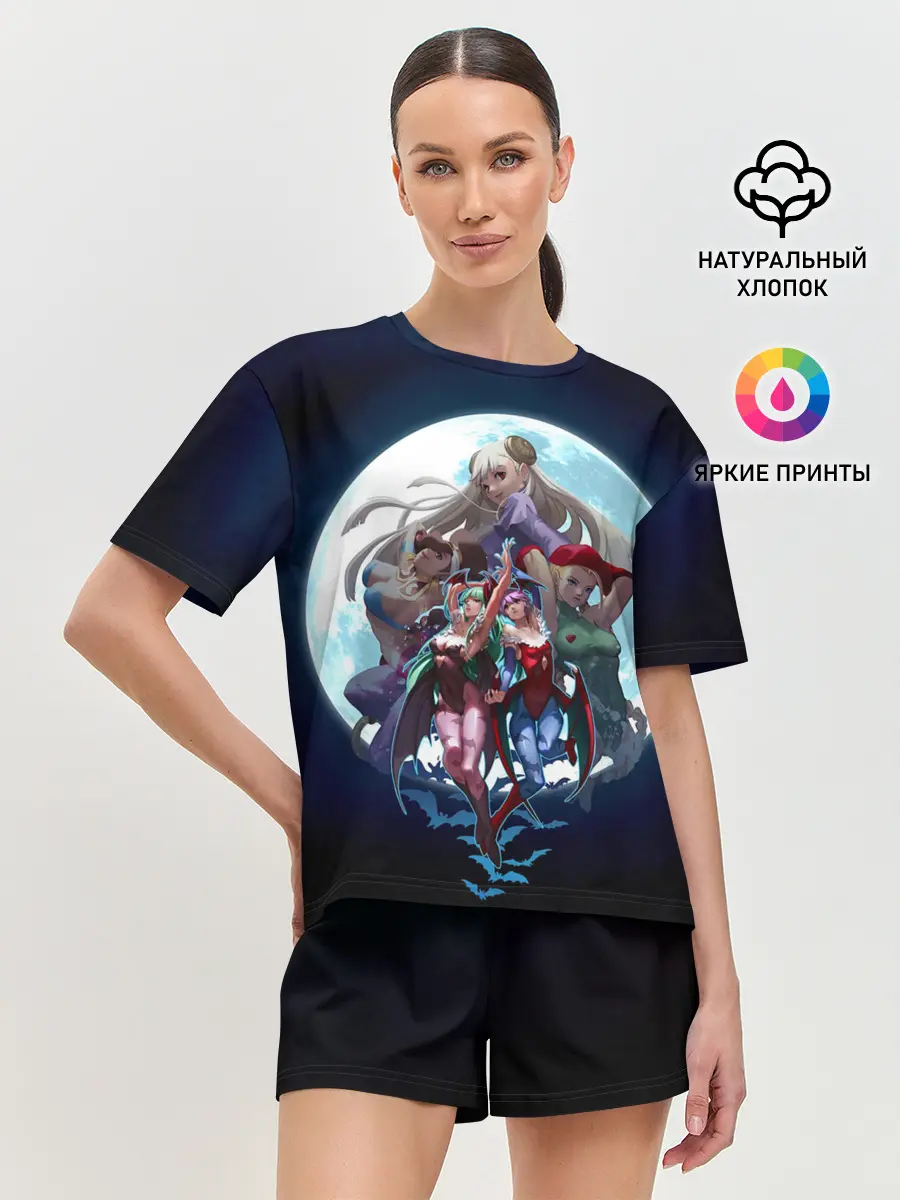 Женская пижама с шортами / Girls Fighter team