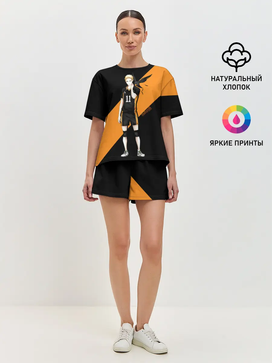 Женская пижама с шортами / Кей Цукишима | Haikyuu!!