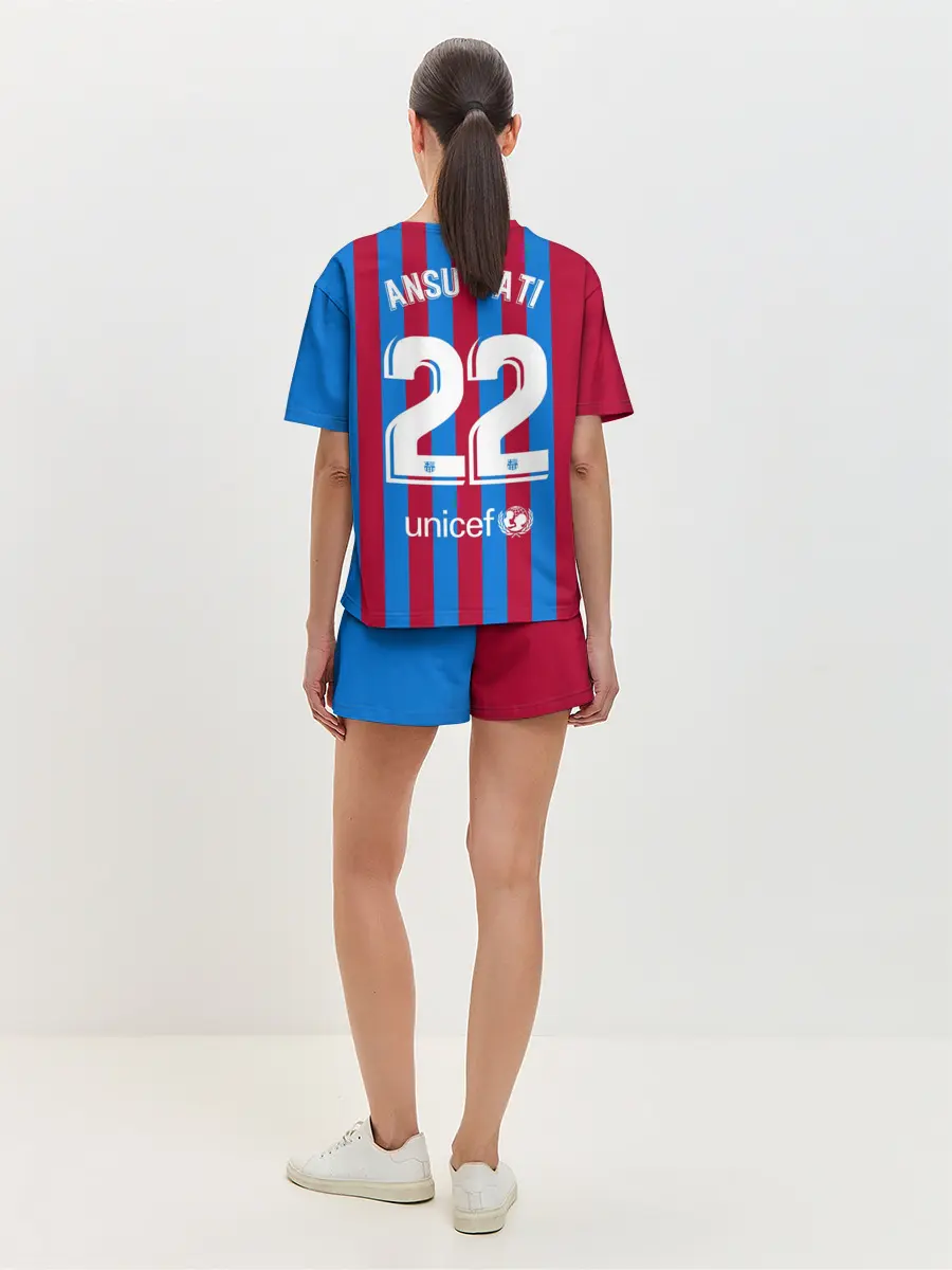 Женская пижама с шортами / Ансу Фати Барселона 2021/2022