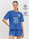 Женская пижама с шортами / Домашняя форма Челси 2021/2022