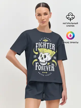 Женская пижама с шортами / Fighter forever