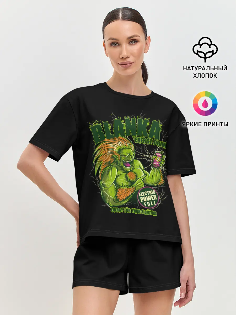 Женская пижама с шортами / Энергетик Бланка