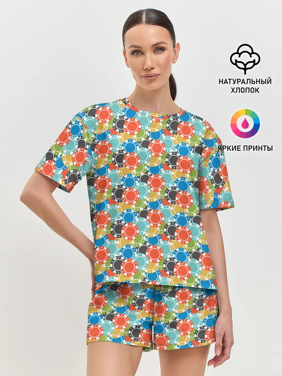 Женская пижама с шортами / Фишки