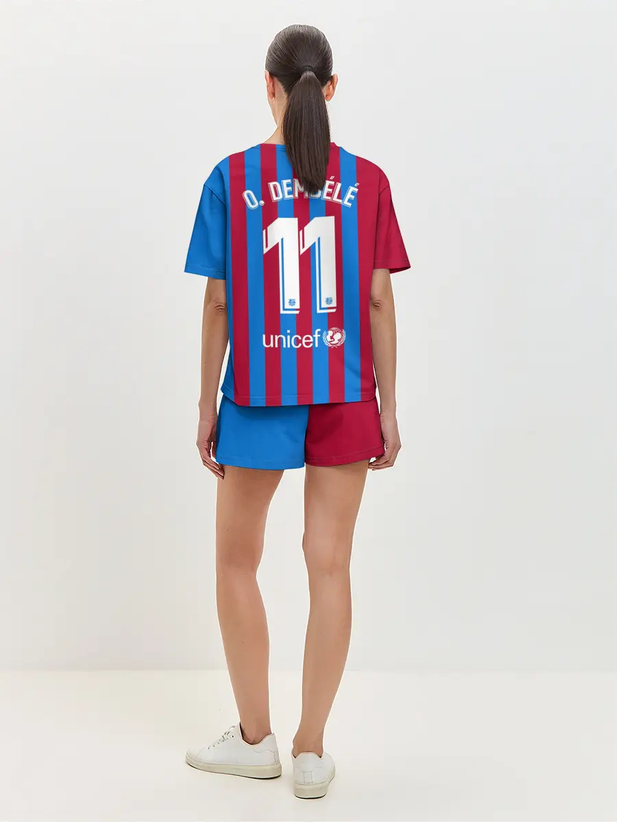 Женская пижама с шортами / Дембеле Барселона 21/22 форма