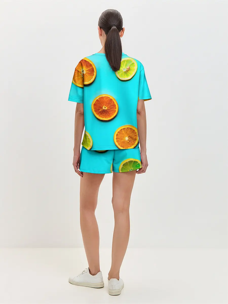 Женская пижама с шортами / АпельСинки