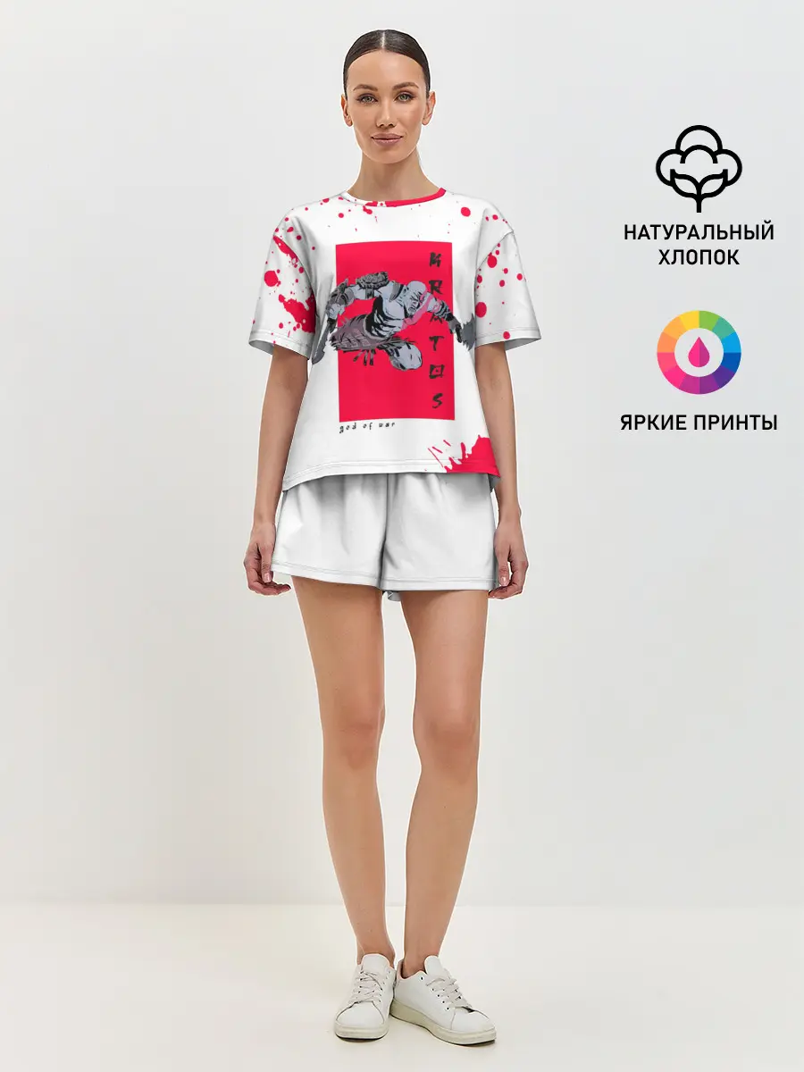 Женская пижама с шортами / Young Kratos