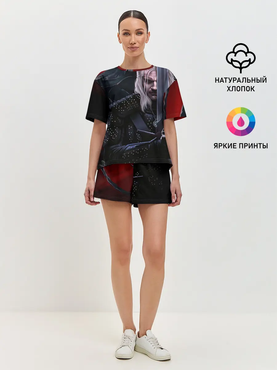 Женская пижама с шортами / Ведьмак Геральт