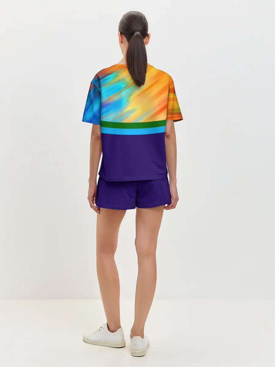 Женская пижама с шортами / Размытие