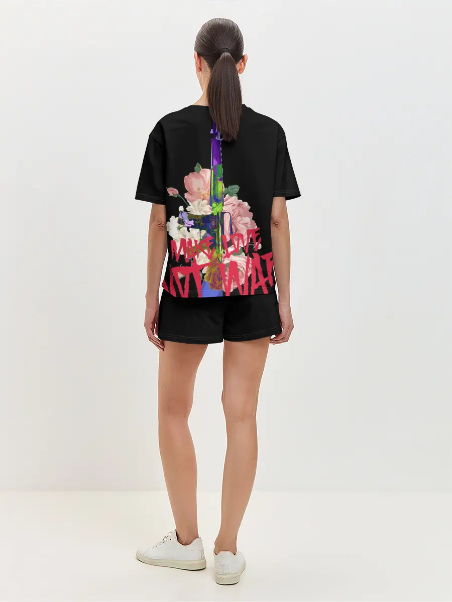 Женская пижама с шортами / Нет войне.