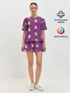 Женская пижама с шортами / Фиолетовые пони