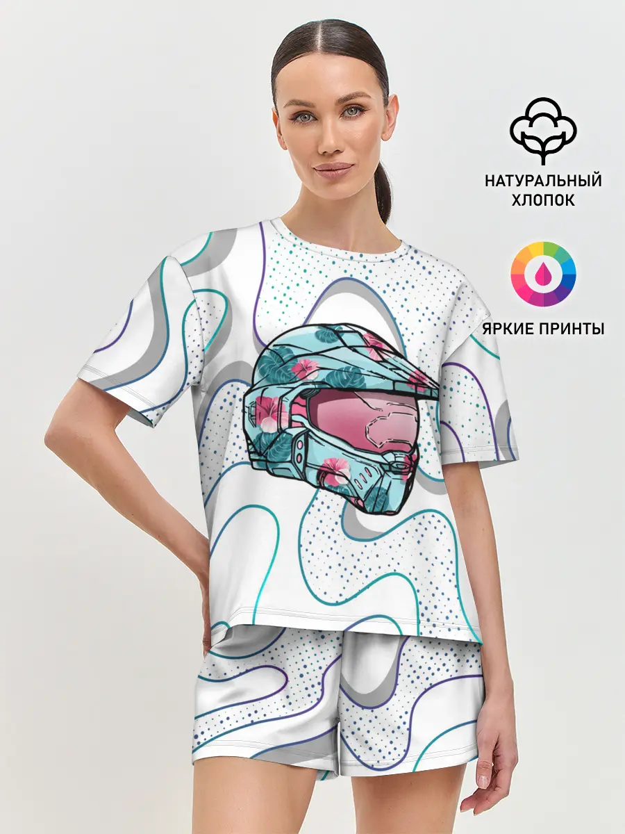 Женская пижама с шортами / Flowers of Spartan