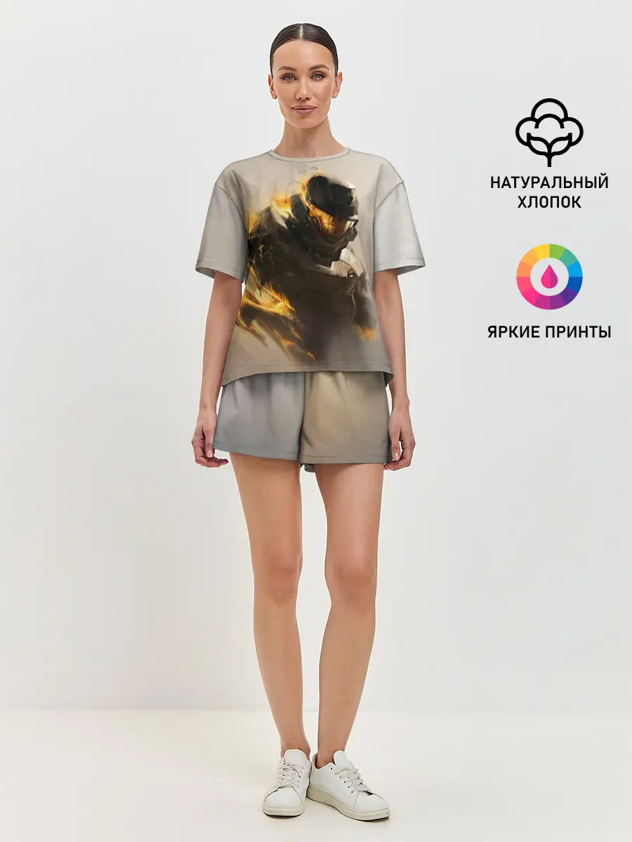 Женская пижама с шортами / Spartan in hell | Halo