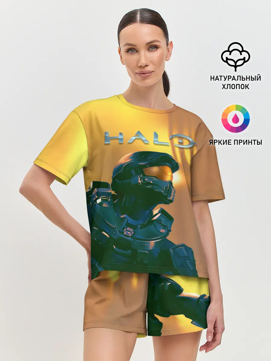 Женская пижама с шортами / Мастер Чиф | Halo