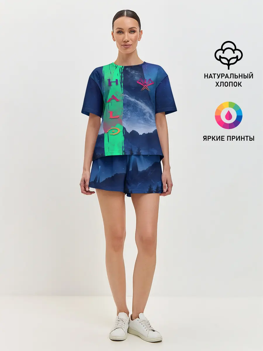 Женская пижама с шортами / HALO Ring