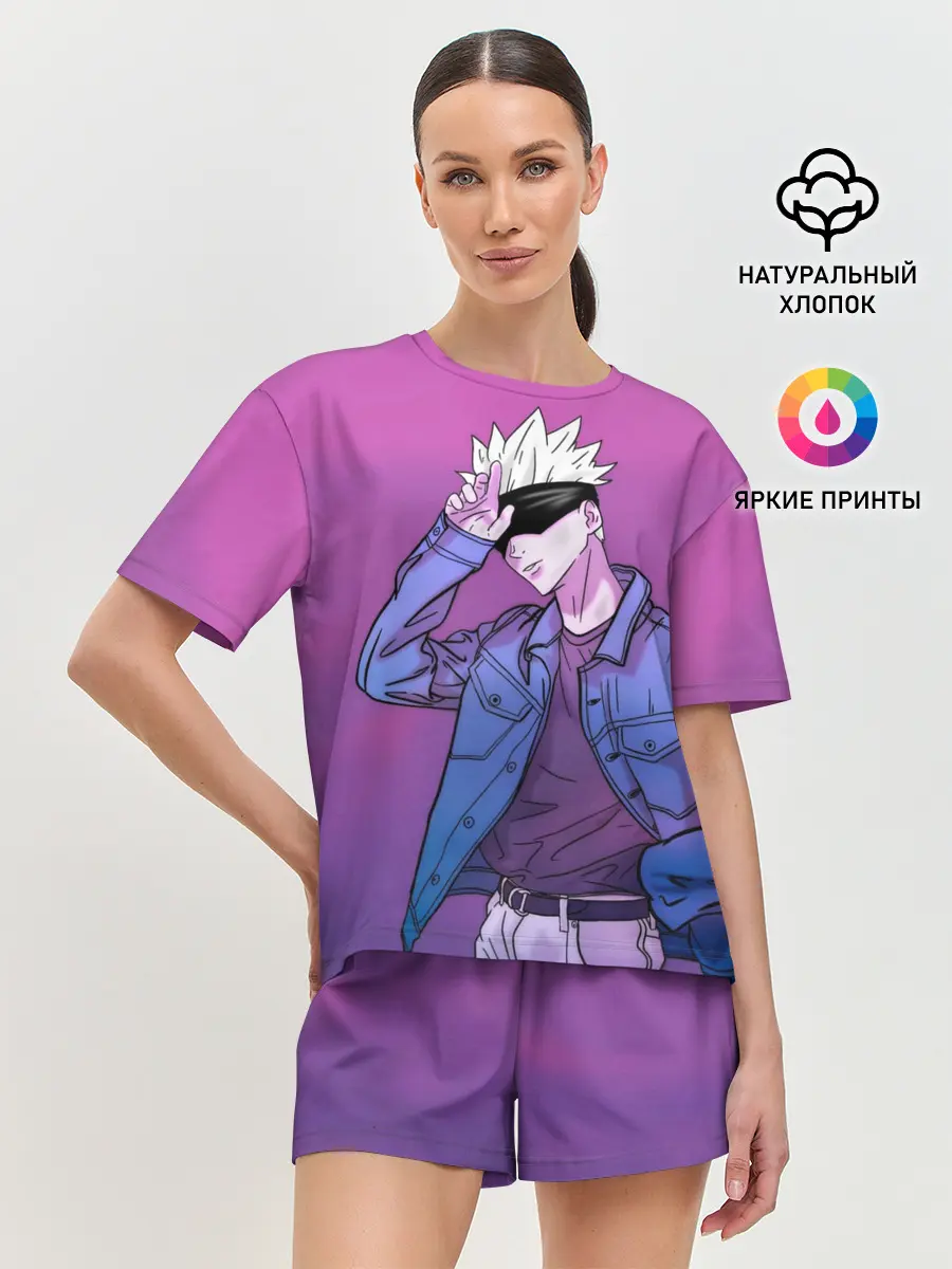 Женская пижама с шортами / Магическая Битва - С повязкой