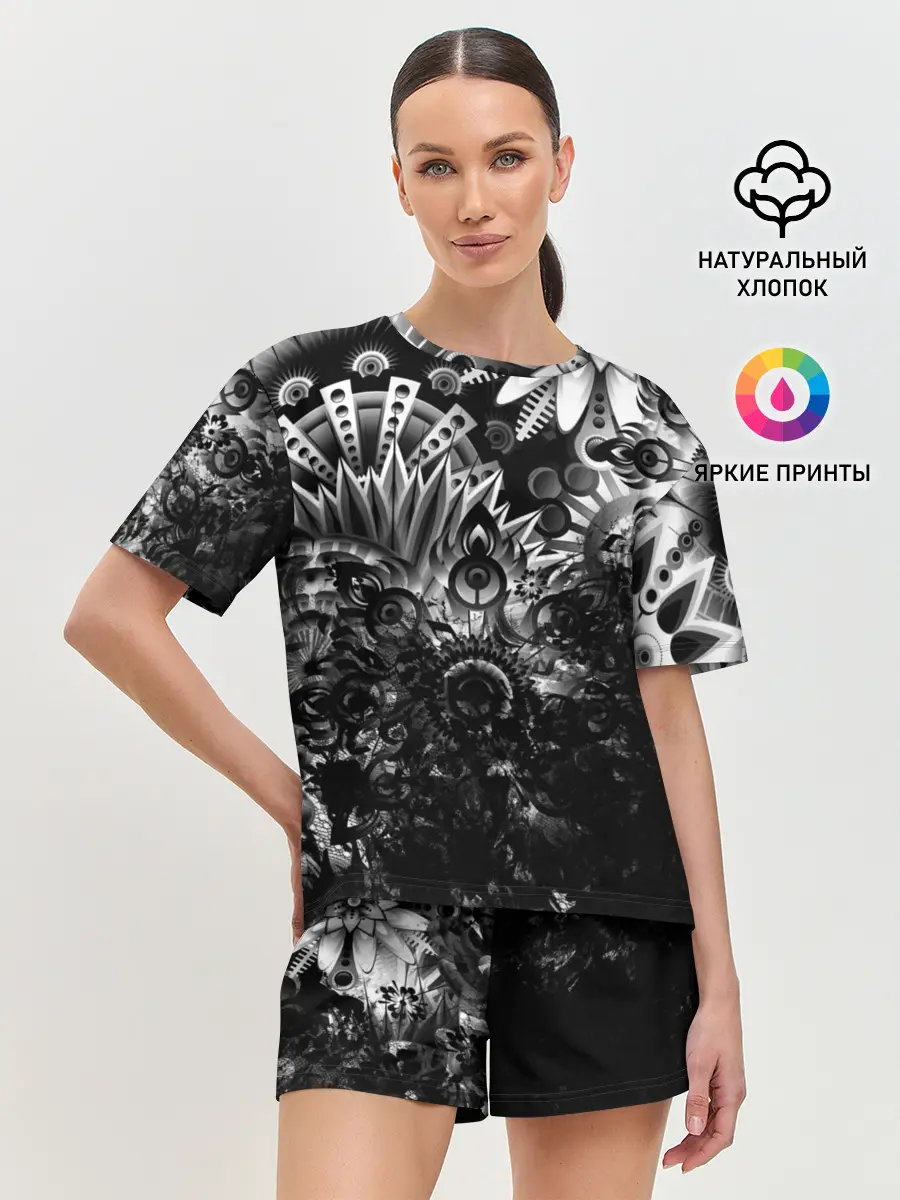 Женская пижама с шортами / Floral Pattern