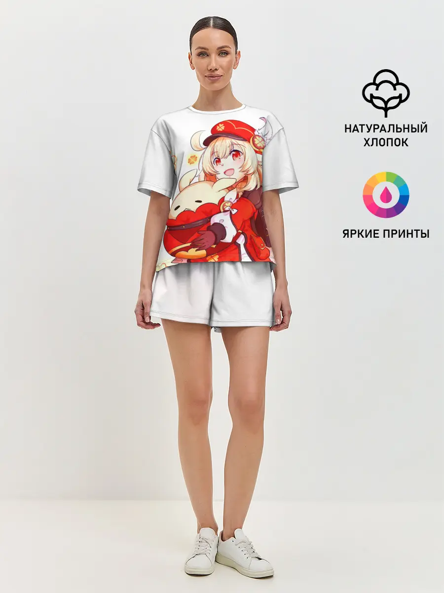 Женская пижама с шортами / Геншин Импакт Кли