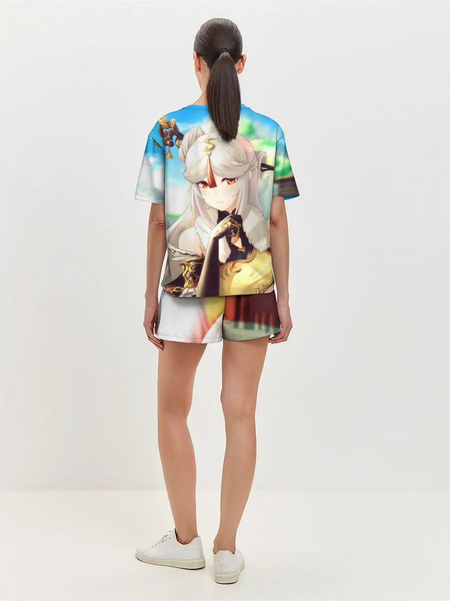 Женская пижама с шортами / Геншин Импакт Нин Гуан