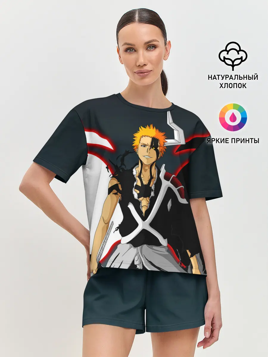 Женская пижама с шортами / Блич Ичиго Куросаки