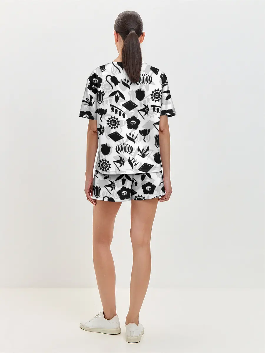 Женская пижама с шортами / БЛИЧ КАПИТАНЫ ГОТЕЙ 13 ЭМБЛЕМЫ