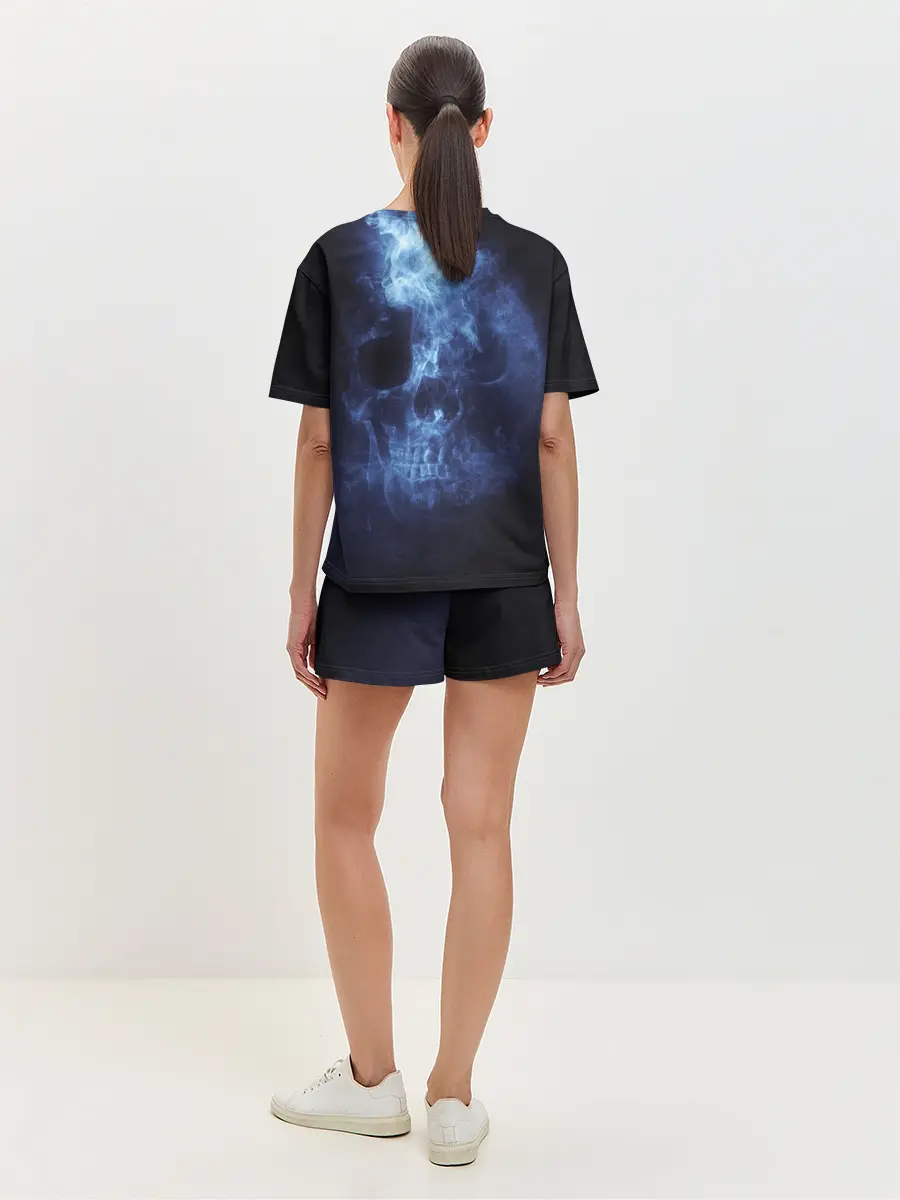 Женская пижама с шортами / Призрачный череп