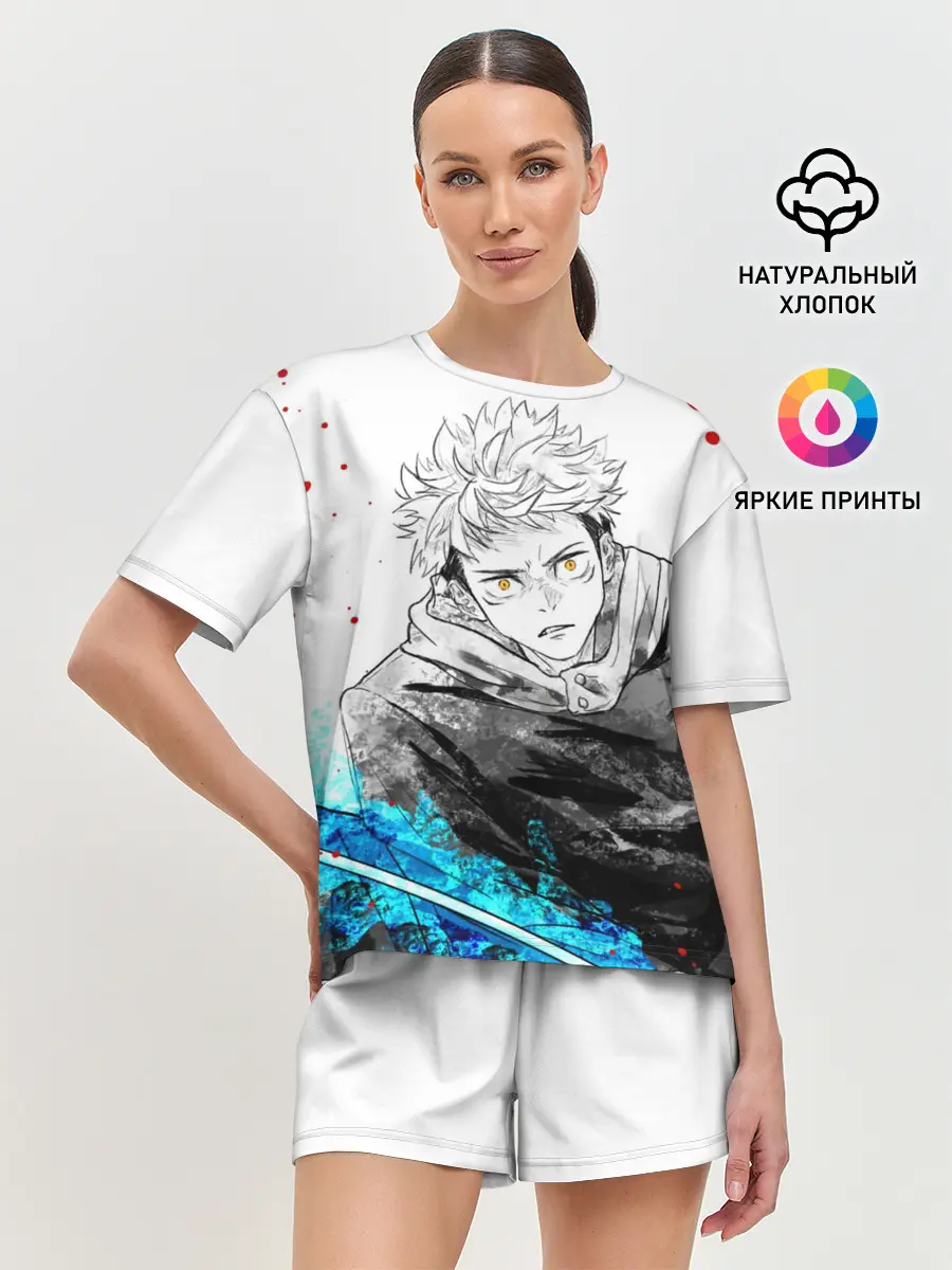 Женская пижама с шортами / Магическая битва | Jujutsu kai