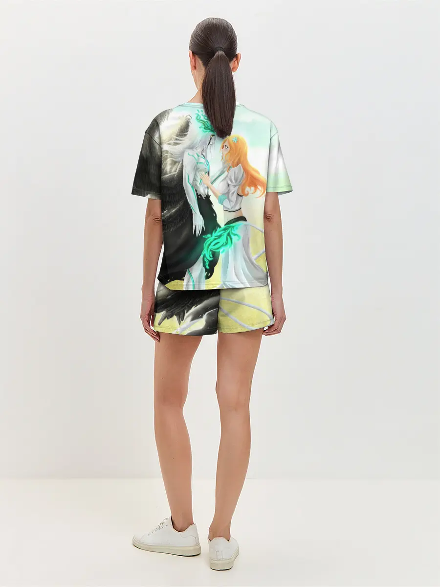 Женская пижама с шортами / Bleach Grimmjow and Orihime