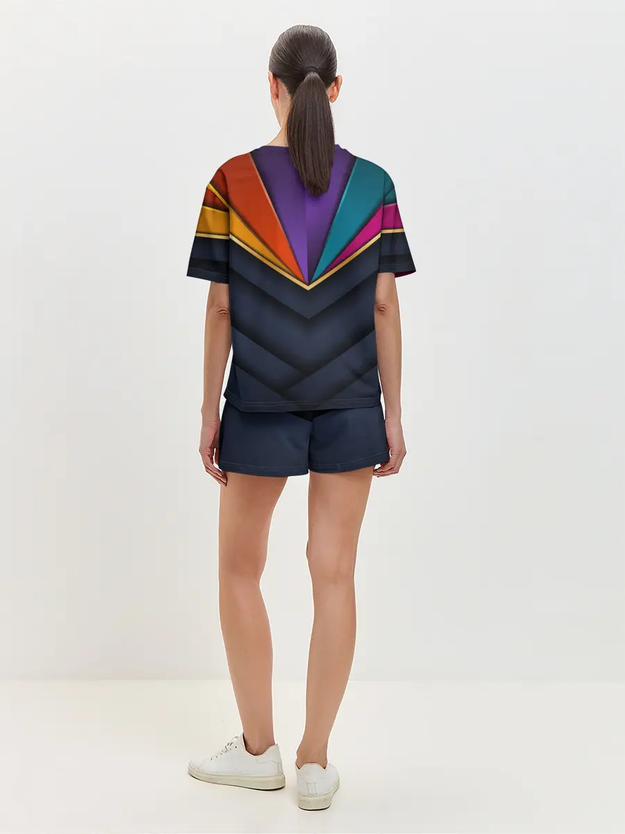 Женская пижама с шортами / 3D luxury