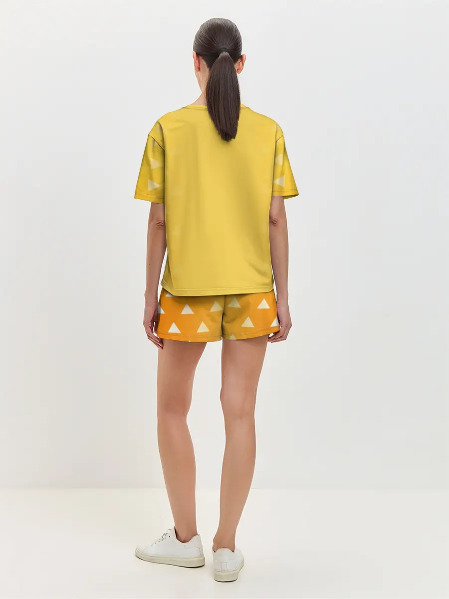 Женская пижама с шортами / Зеницу Агацума Kimetsu no Yaiba