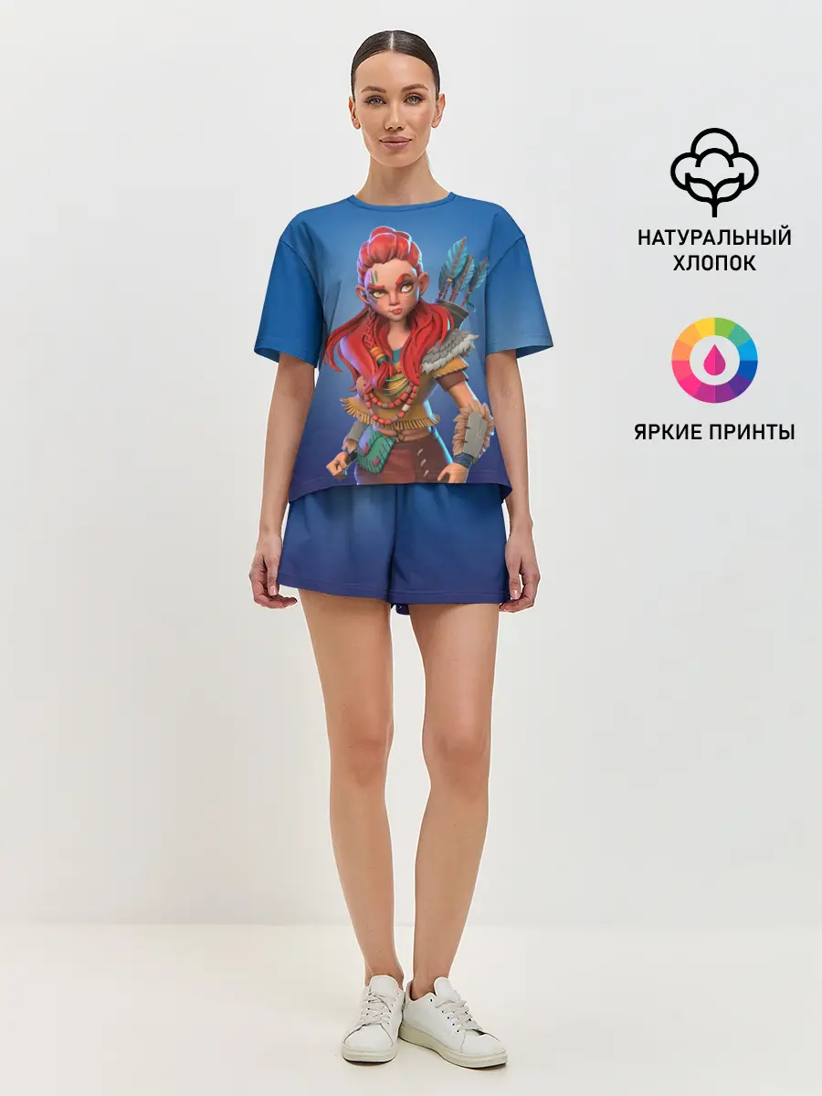 Женская пижама с шортами / Мульт Элой