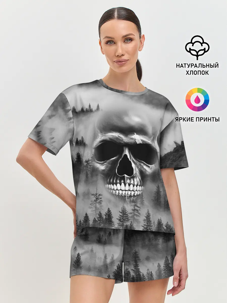 Женская пижама с шортами / Лесной Дух