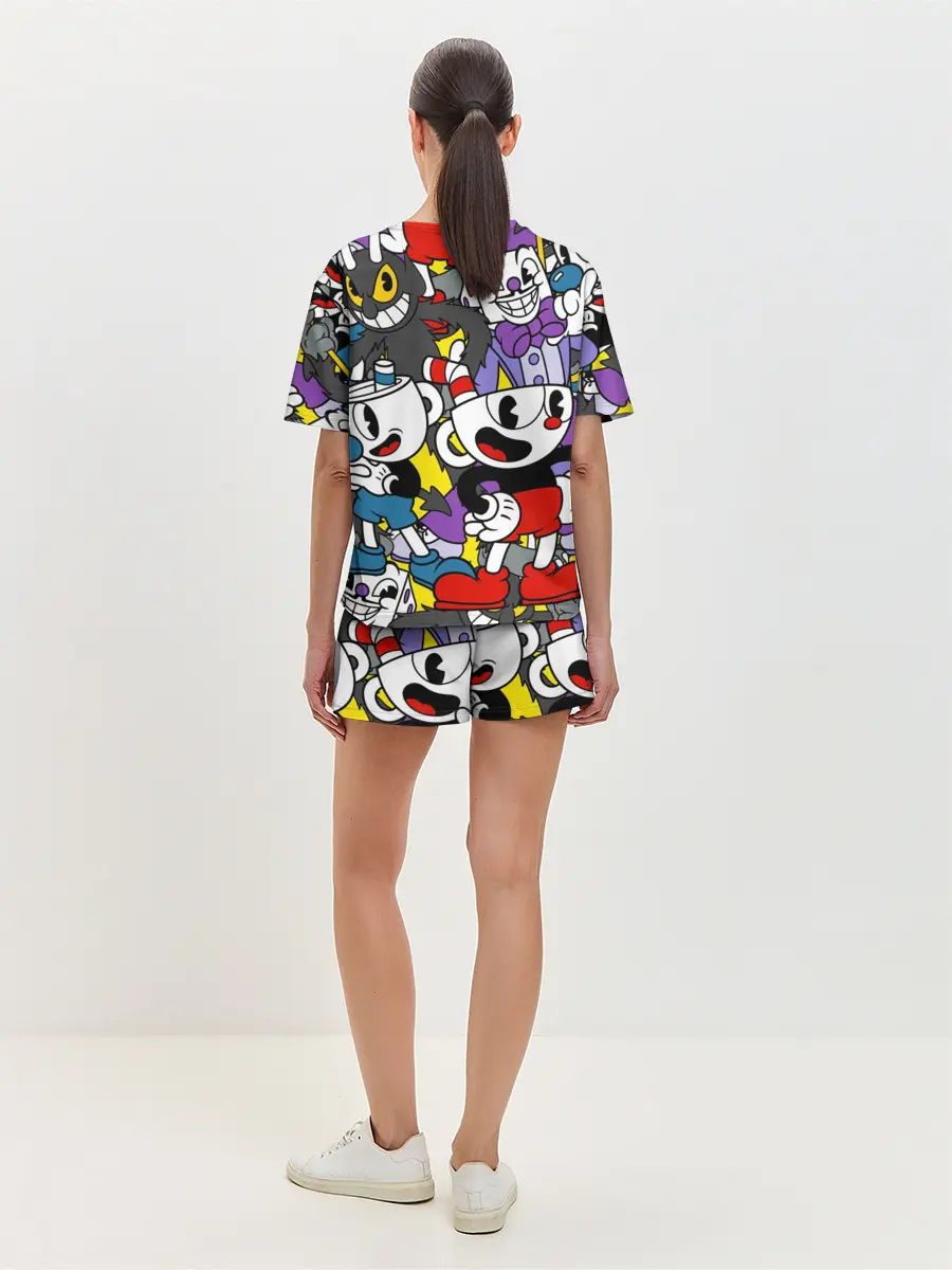 Женская пижама с шортами / Cuphead